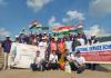 నిర్మల ఫార్మసీ విద్యార్థుల ఘన స్వాగతం — “జల సంగమ్ నుండి జన సంగమ్ వరకు” ఏకతా యాత్ర