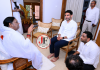 Nara Lokesh visits Amritapuri Ashram, meets Mata Amritanandamayi Devi