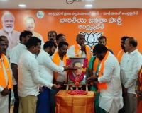 BJP marks Ambedkar's 135th birth anniversary at State headquarters in Vijayawada
