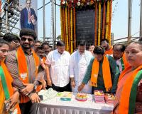 BJP State president Madhav pays tribute to Ambedkar in Visakhapatnam
