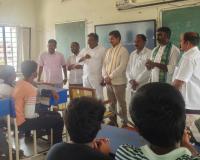 BJP Leaders Watch 133rd Episode of 'Mann Ki Baat' with Students at Ambedkar Gurukul in Guntur Rural