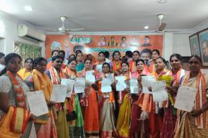 Women at the Helm: BJP Constitutes NTR District Mahila Morcha Panel