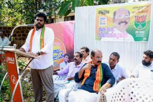 Annamalai Rallies Support for BJP in Ahikod