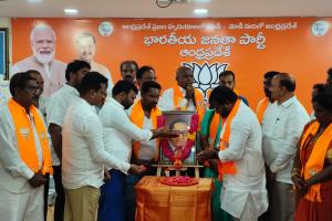 BJP marks Ambedkar's 135th birth anniversary at State headquarters in Vijayawada