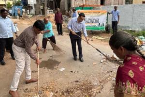 GST Officials Lead Swachhata Drive in Guntur